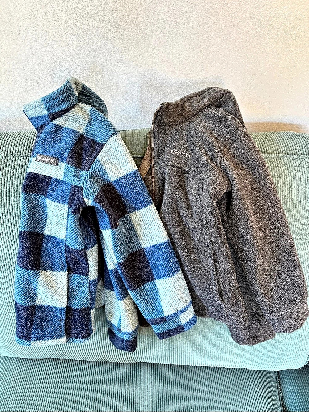 Columbia Toddler Steens Mountain II Fleece Jacket Jackets Blue & Gray Size 4T